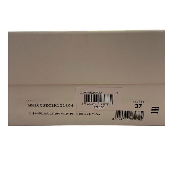 MOSCHINO Logo Jacquard Platform Sandals Canvas Party Statement Evening Sexy Sz 7 - Picture 13 of 13